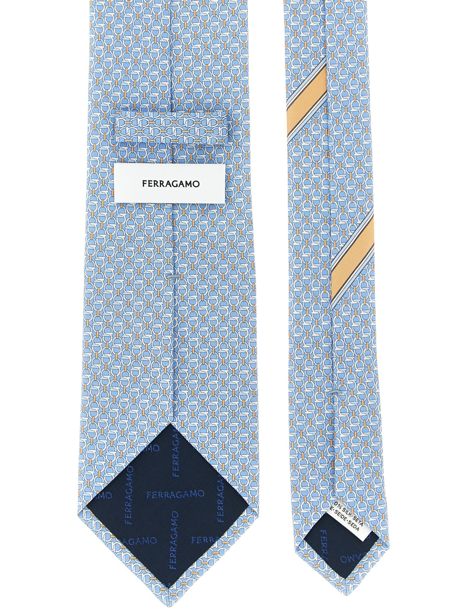 [Ferragamo] Tie FW26 794592FAZZURRO
