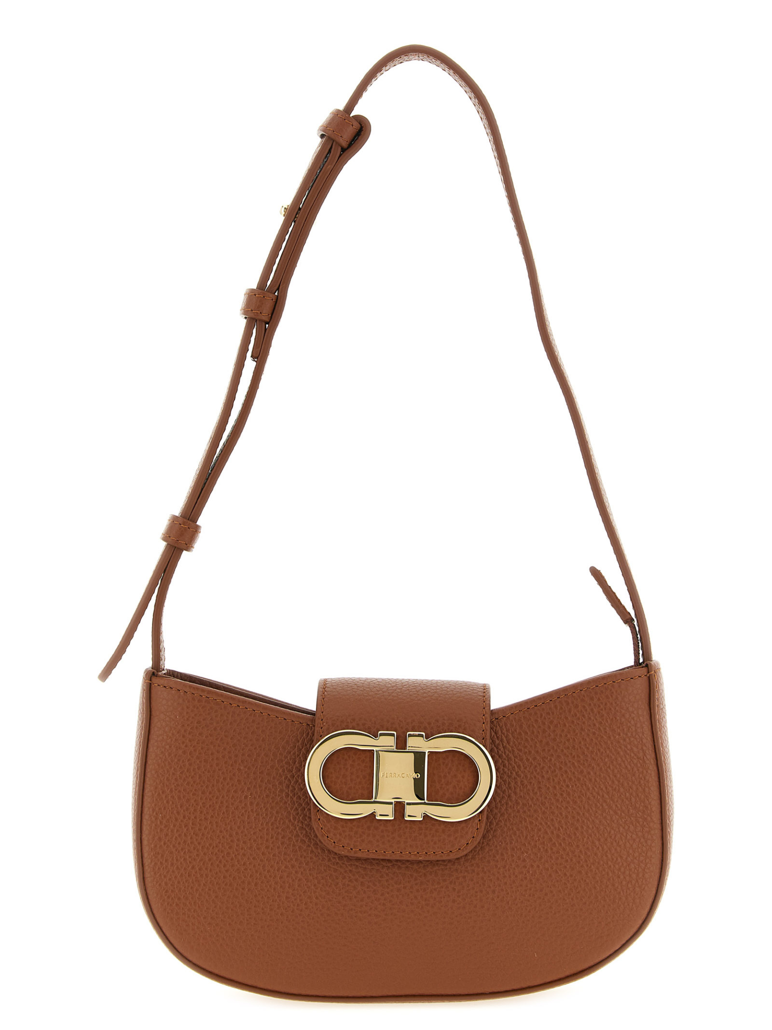 [Ferragamo] Shoulder bag FW26 785945NEWCOGNAC