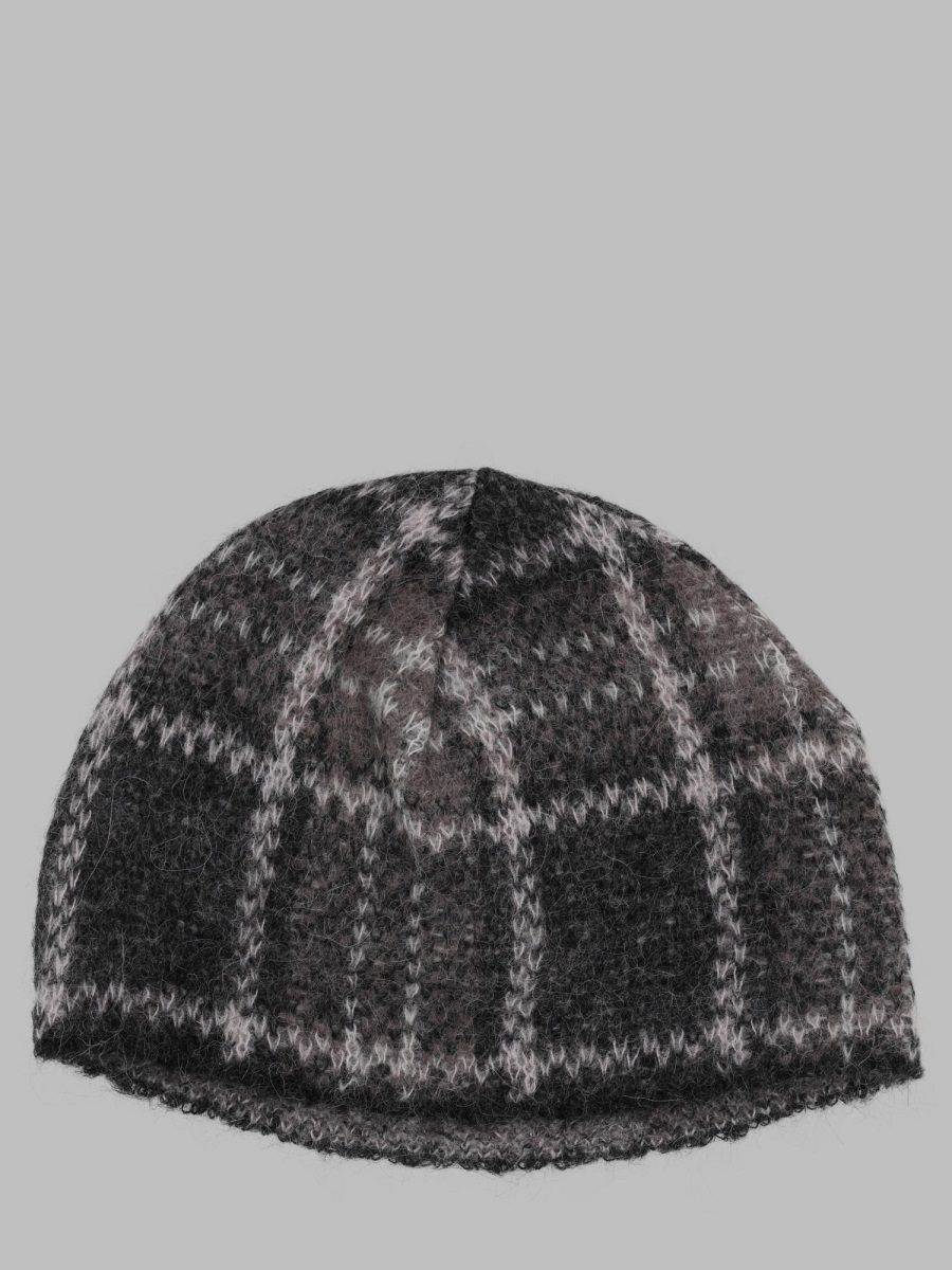 [Our Legacy] Hat FW26 A4263BG_GRANDCHECKFUZZYALPACA