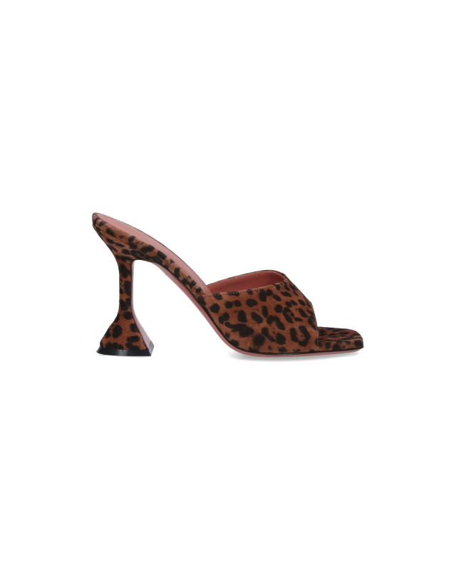 [Amina Muaddi] Pumps FW26 15S365749LUPLEOPARD PRINTED SUEDE