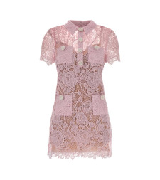[SELF PORTRAIT] Short sleeve dress FW26 AW26069SAP PINK