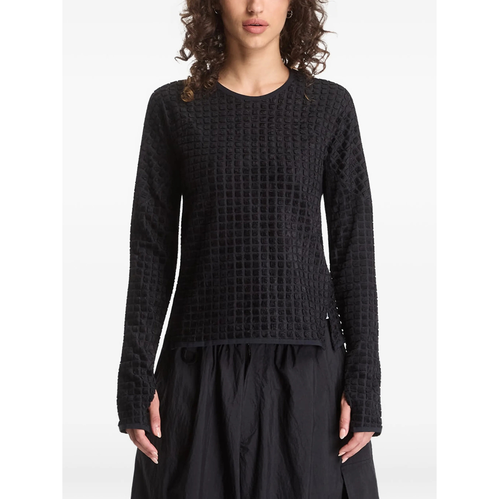 [Y-3] T-shirts Long Sleeve FW26 KW7092  BLACK