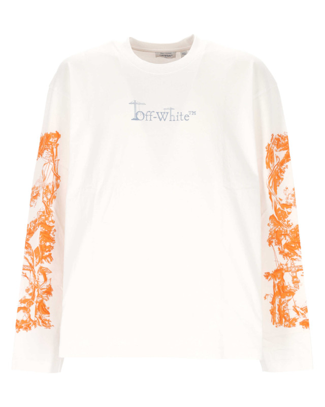 [Off White] T-shirts Long Sleeve FW26 44MAB09CF26J006100