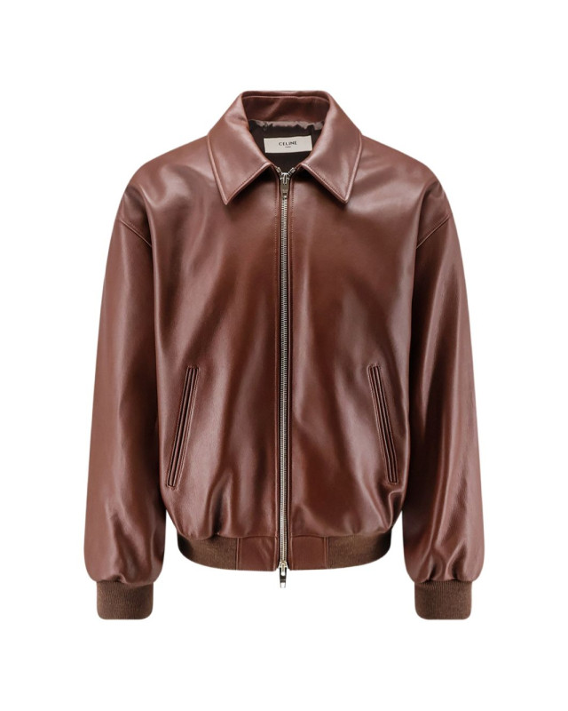 [Celine] Leather Jacket FW26 RV14D978W19BR