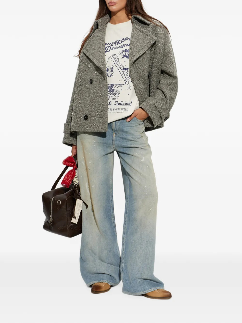 [Golden Goose] T-shirts Short Sleeve FW26 GWP01220P00264011560