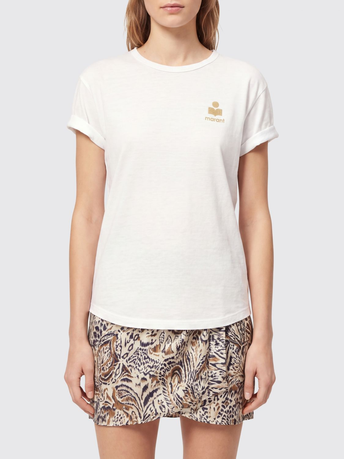 [Isabel Marant Etoile] T-shirts Short Sleeve FW26 TS0315FBA1N10E WHLG