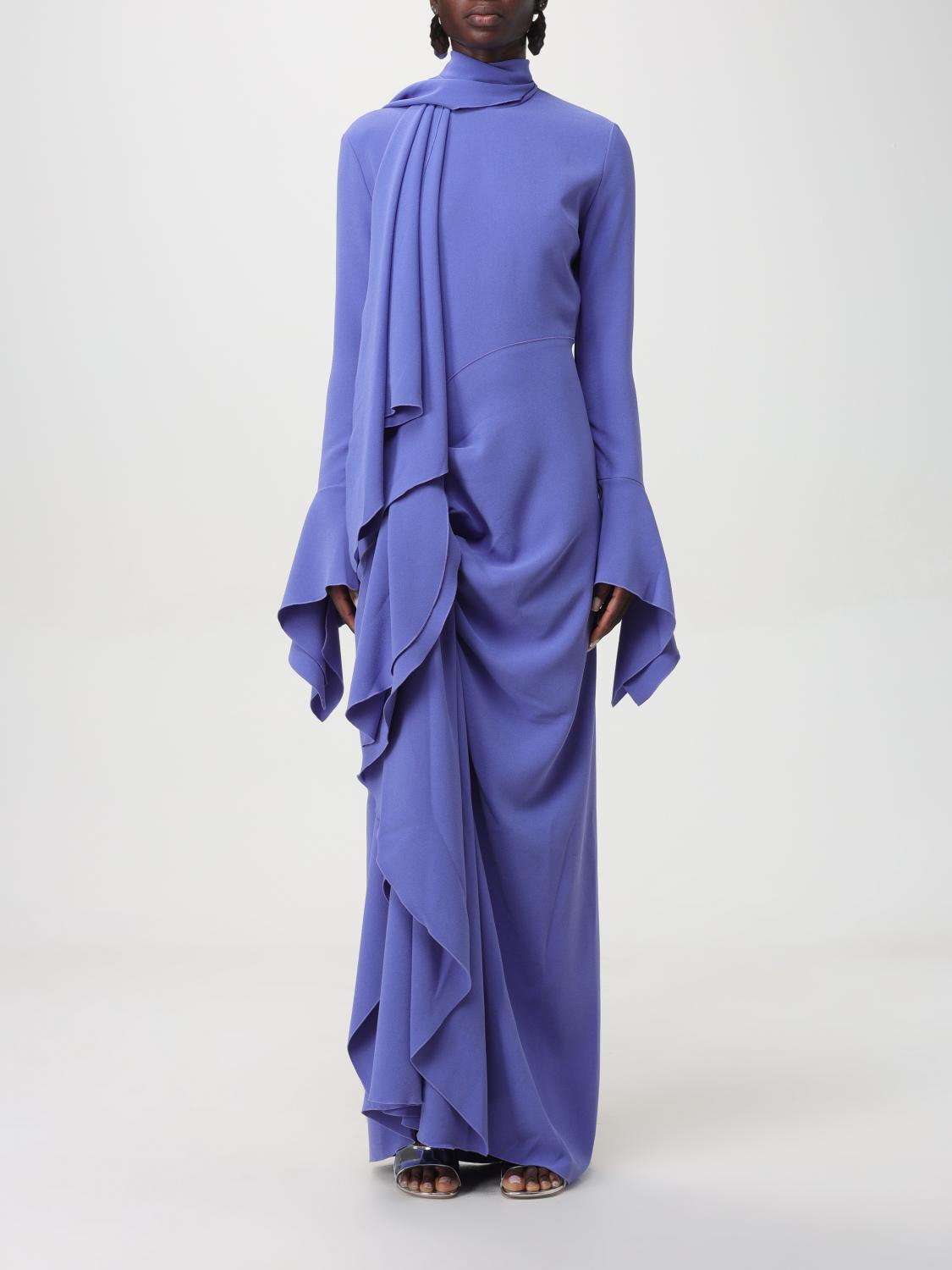 [Solace London] Long sleeve dress FW24 OS36035 PERIWINKLE