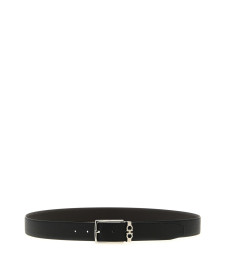 [Ferragamo] Belt FW26 708206NEROTMORO