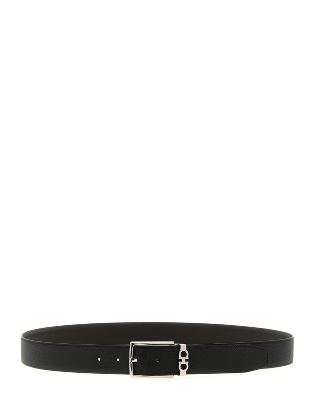 [Ferragamo] Belt FW26 708206NEROTMORO