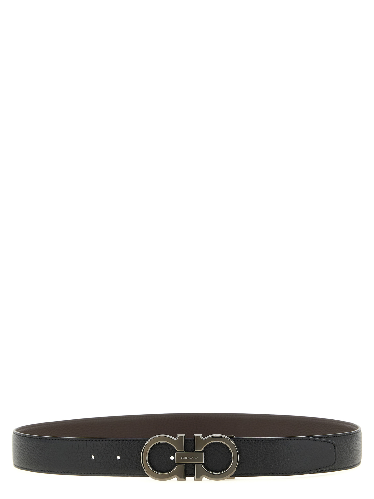 [Ferragamo] Belt FW26 689134NEROHICKORY
