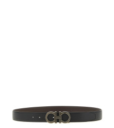 [Ferragamo] Belt FW26 689134NEROHICKORY