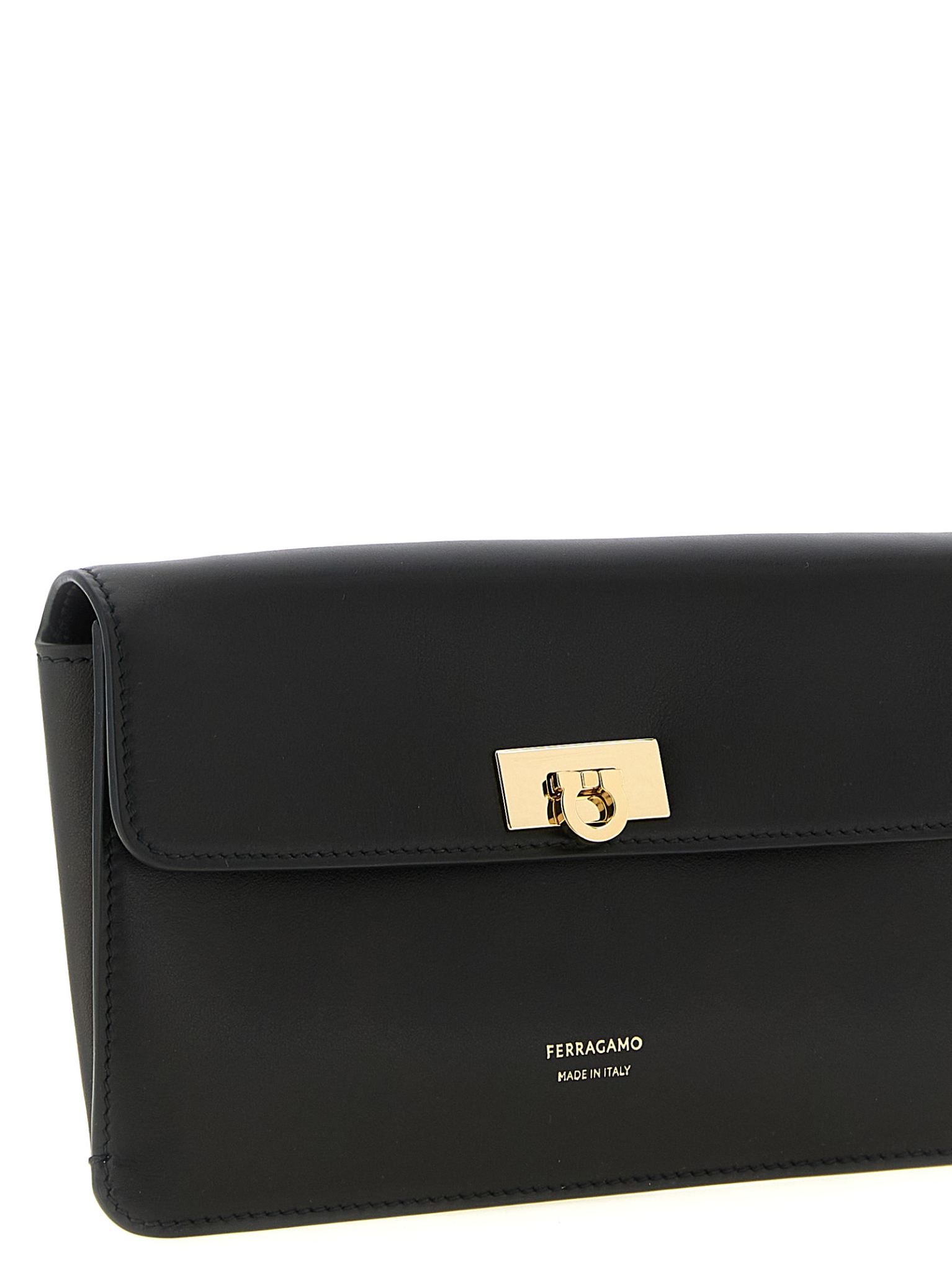 [Ferragamo] Clutch bag FW26 795687NERONERO