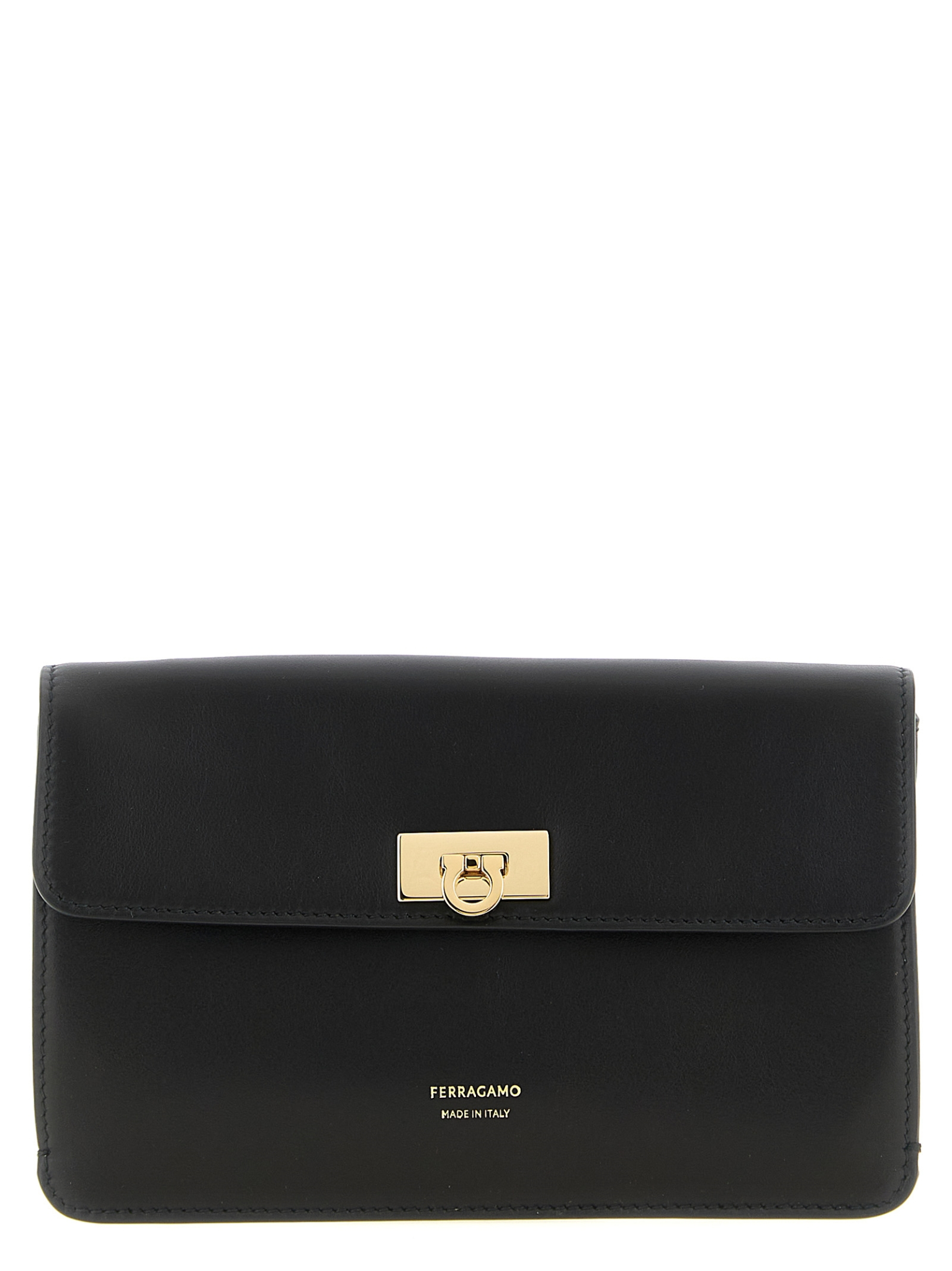 [Ferragamo] Clutch bag FW26 795687NERONERO