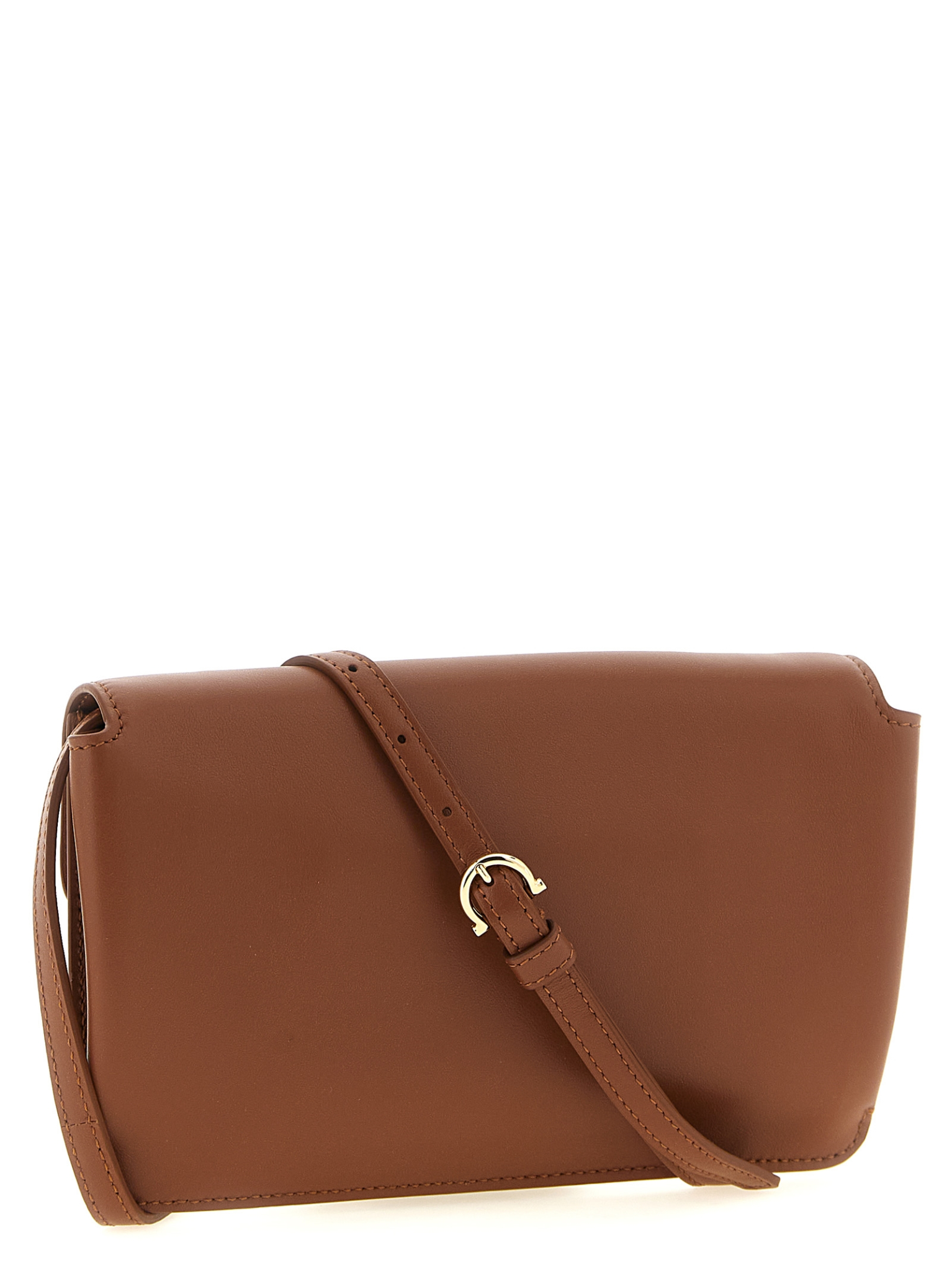 [Ferragamo] Clutch bag FW26 795688NEWCOGNAC