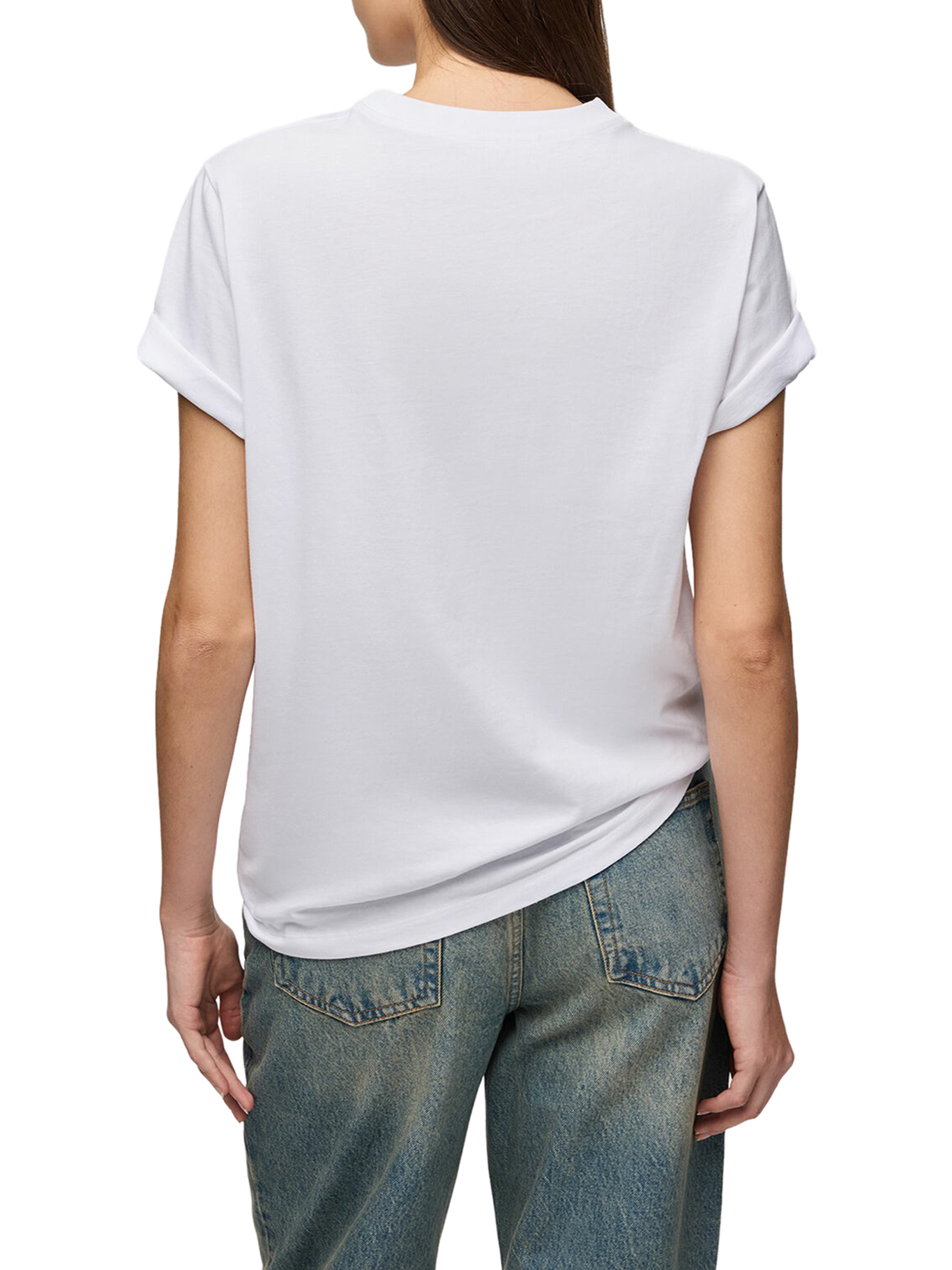 [GANNI] T-shirts Short Sleeve FW26 A1050311151 BRIGHT WHITE