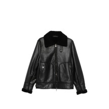 [Santoro] Leather Jacket FW26 51571-U  BLACK