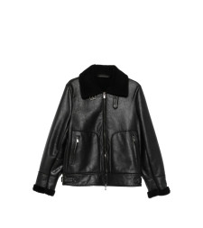 [Santoro] Leather Jacket FW26 51571-U  BLACK