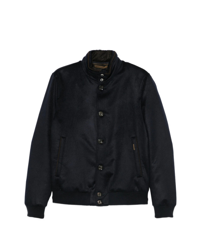 [Moorer] Bomber Jacket FW26 O100246 JANOS-CS2 NAVY