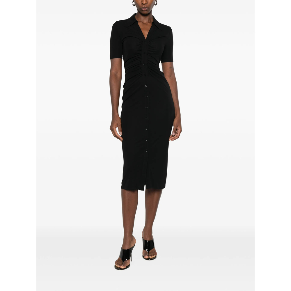 [DIANE VON FURSTENBERG] Short sleeve dress FW26 D878BBLACKMTJY  BLACK
