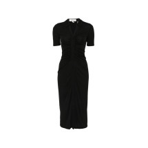 [DIANE VON FURSTENBERG] Short sleeve dress FW26 D878BBLACKMTJY  BLACK