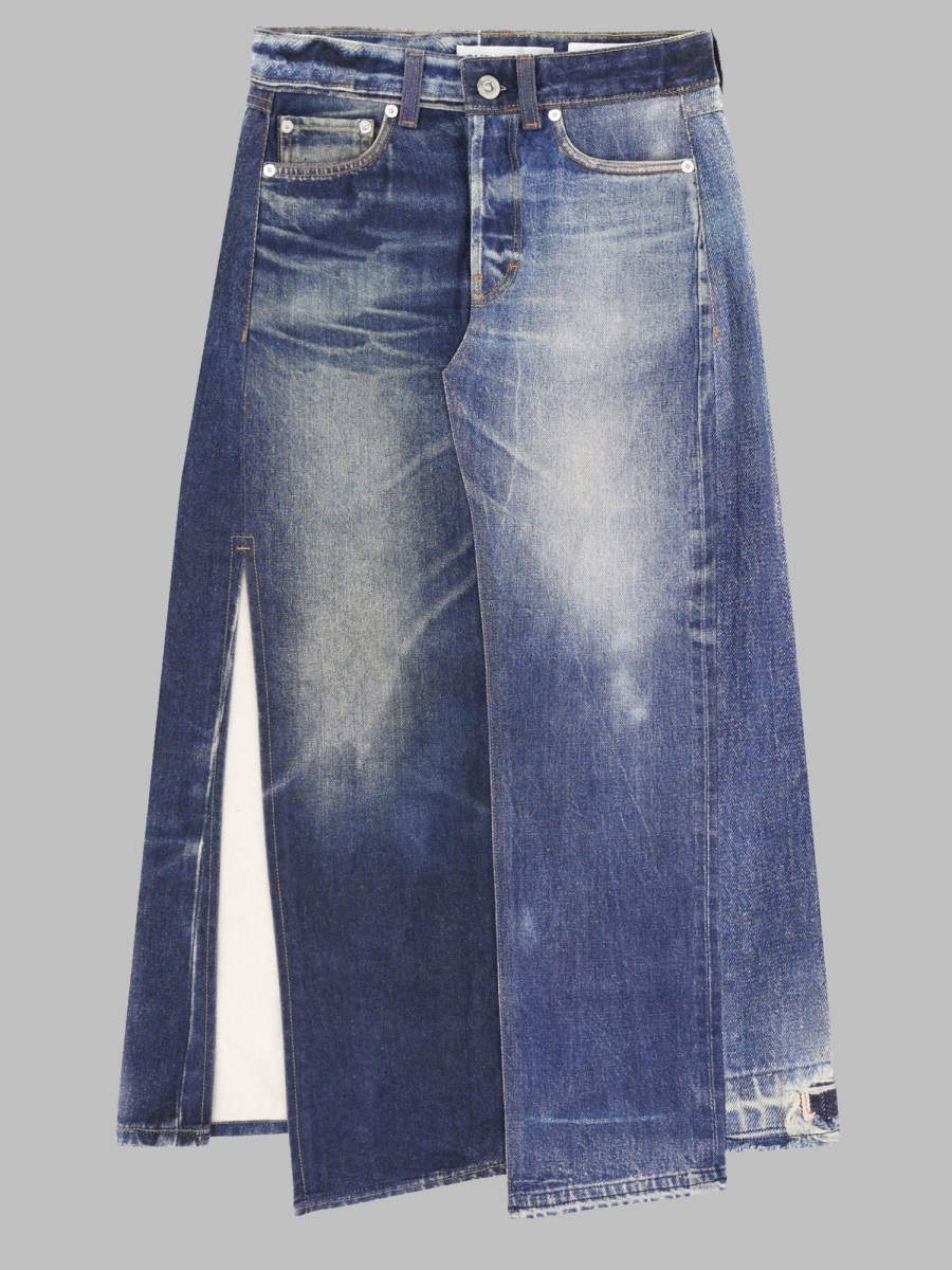 [Our Legacy] Midi skirt FW26 W4265CAZ_AZUREPRINT