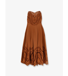 [Charo Ruiz Ibiza] Sleeveless dress SS26 263610BrownSealace