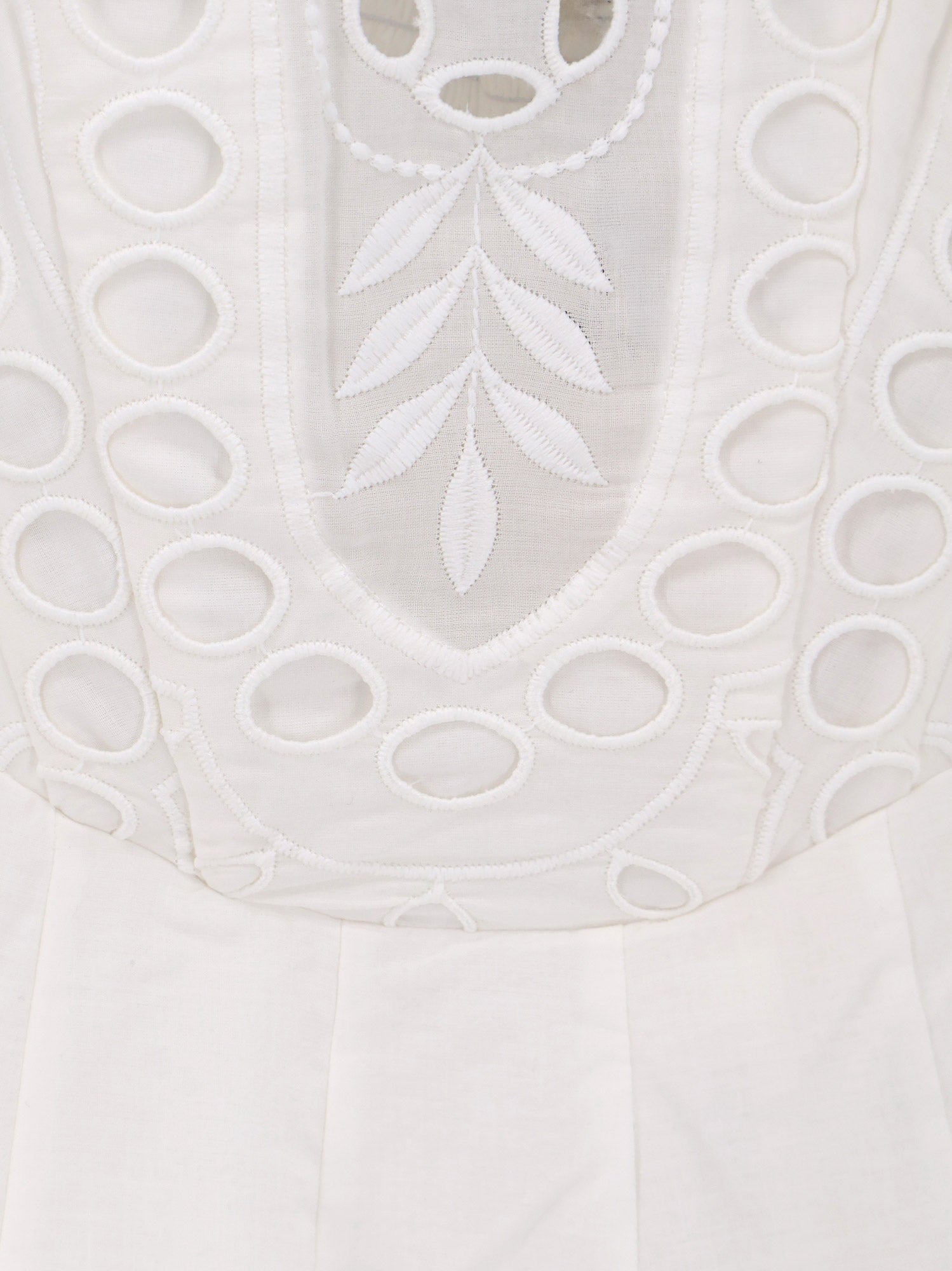 [Charo Ruiz Ibiza] Sleeveless dress SS26 263610WhiteSealace