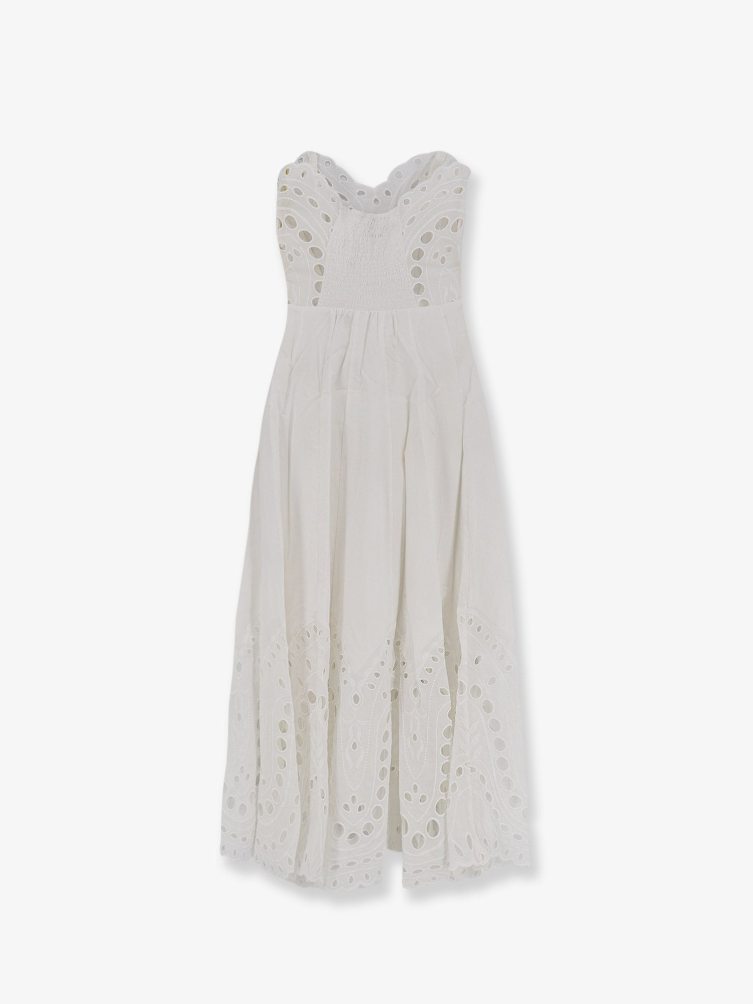 [Charo Ruiz Ibiza] Sleeveless dress SS26 263610WhiteSealace