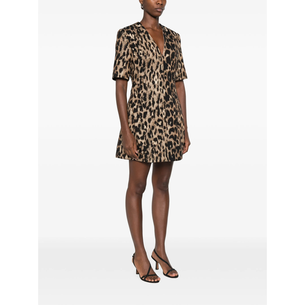 [De Santis] Short sleeve dress FW26 AB170  LEOPA
