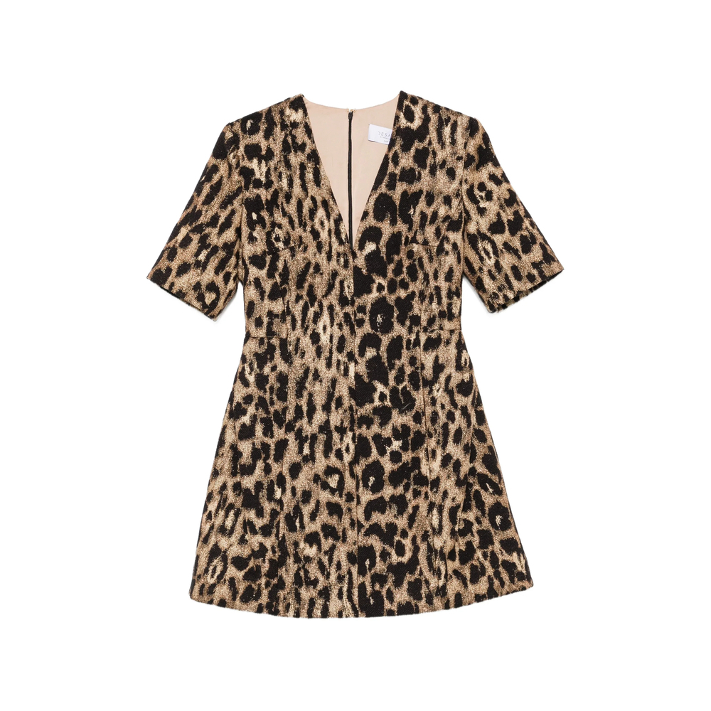 [De Santis] Short sleeve dress FW26 AB170  LEOPA