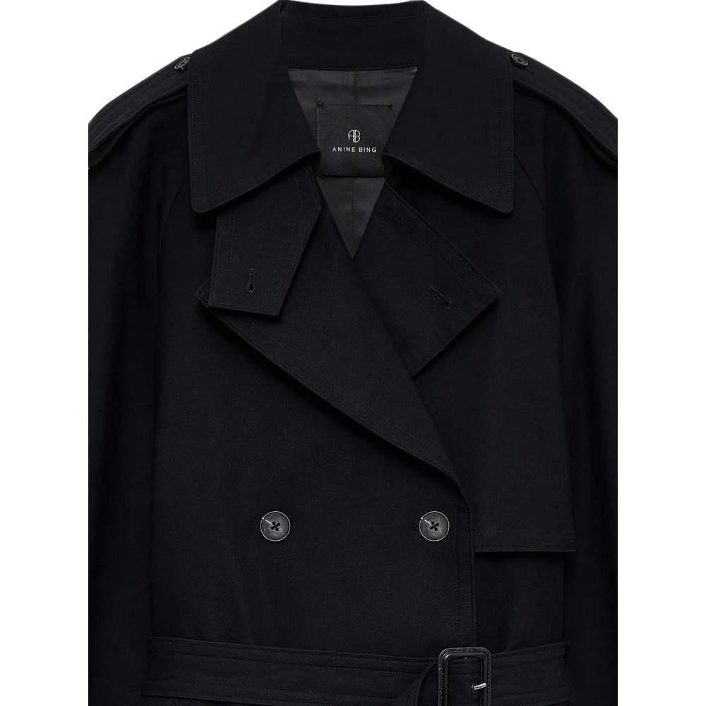 [Anine Bing] Trench Coat FW26 A-01-12442  BLK26