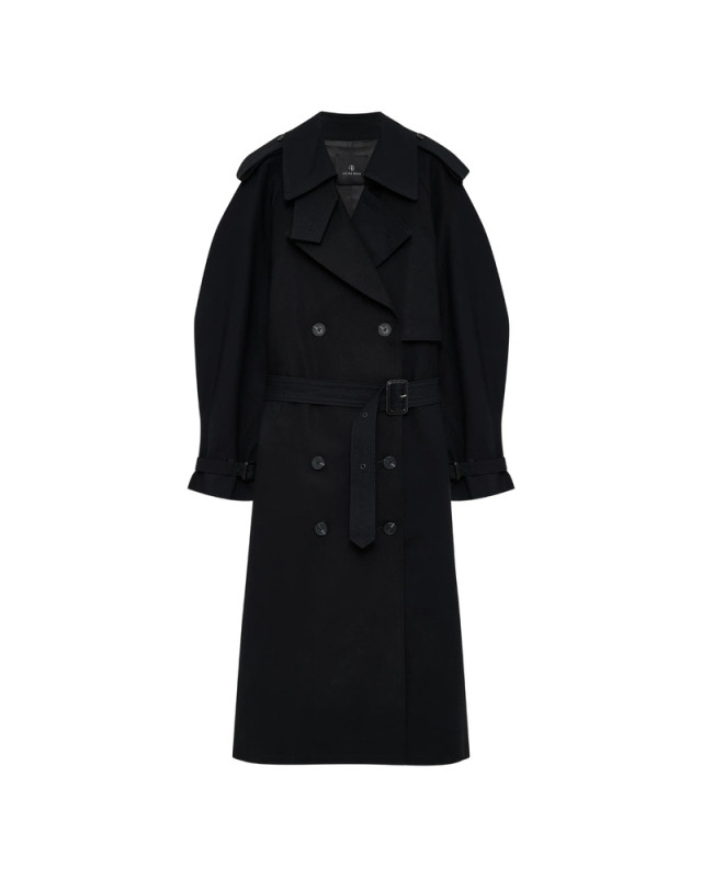 [Anine Bing] Trench Coat FW26 A-01-12442  BLK26