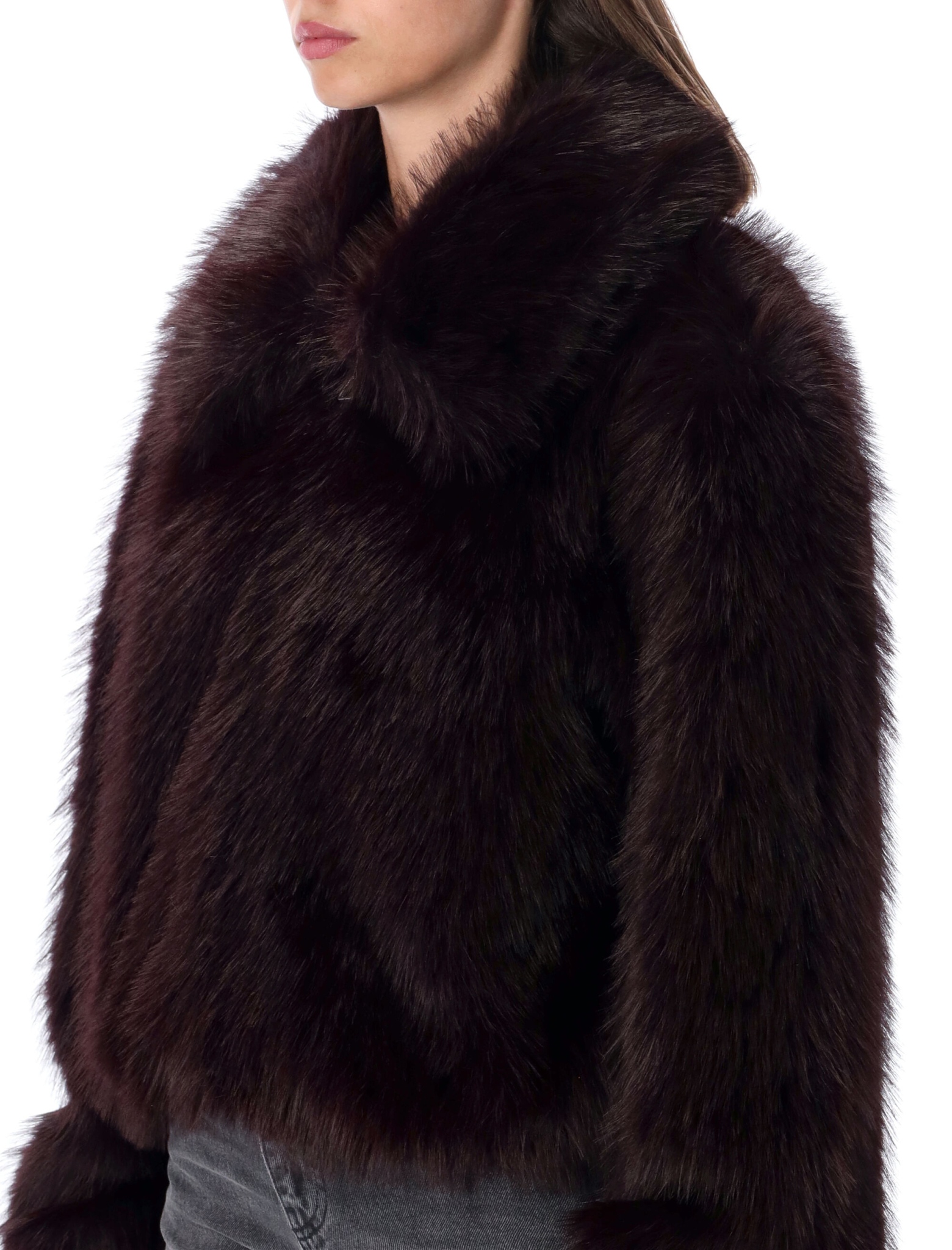 [THE FRANKIE SHOP] Coat FW26 JAFS041292880DARK PLUM