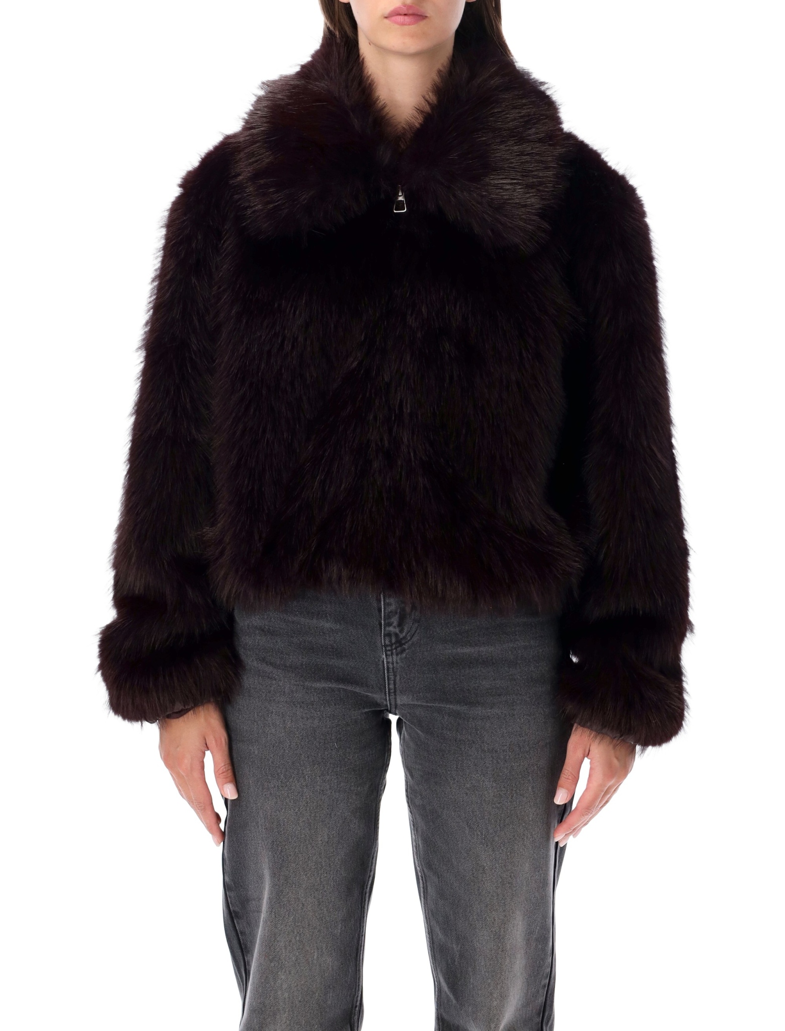 [THE FRANKIE SHOP] Coat FW26 JAFS041292880DARK PLUM