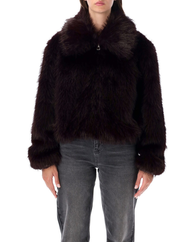 [THE FRANKIE SHOP] Coat FW26 JAFS041292880DARK PLUM