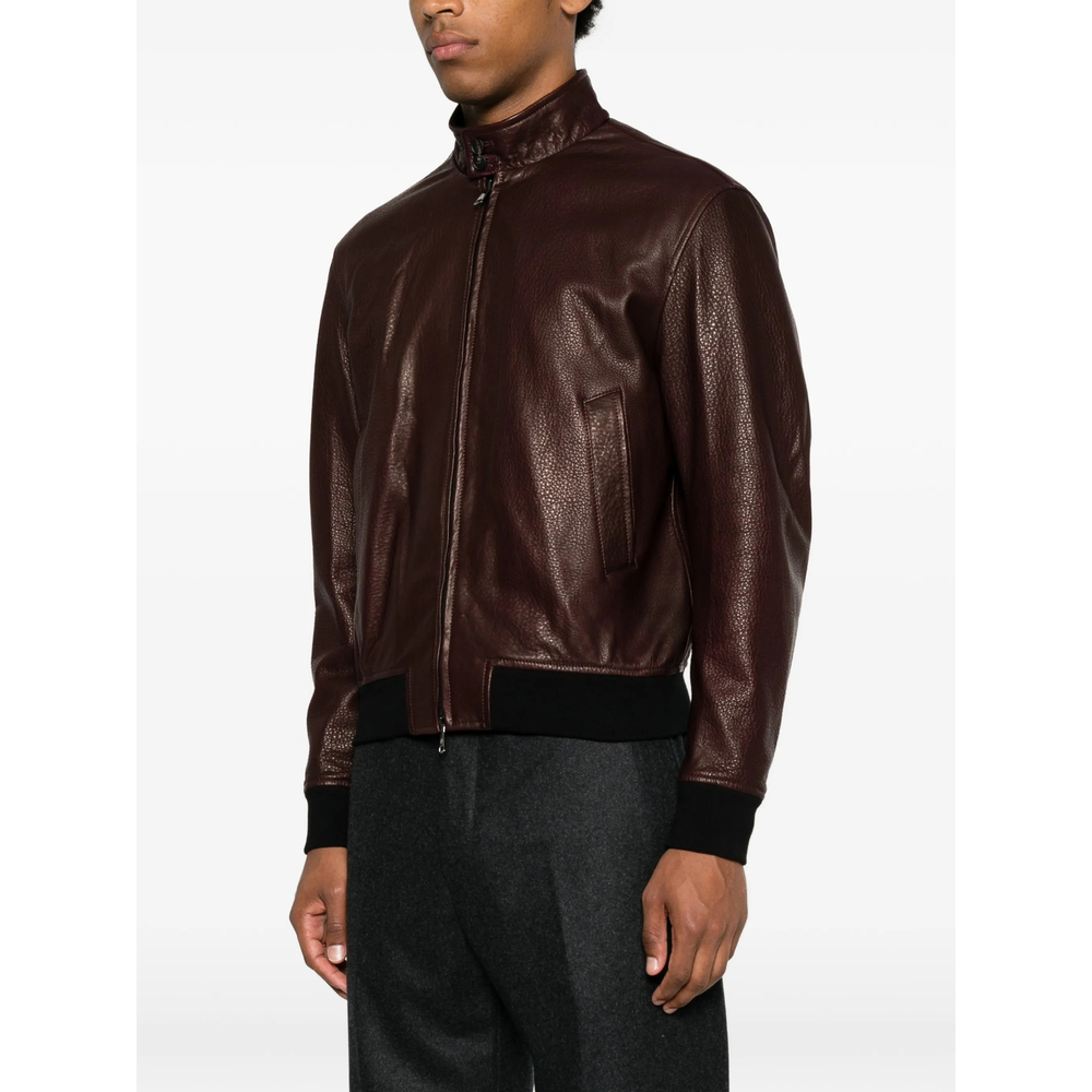 [TAGLIATORE] Leather Jacket FW26 CHI26-06 ICE BAROL