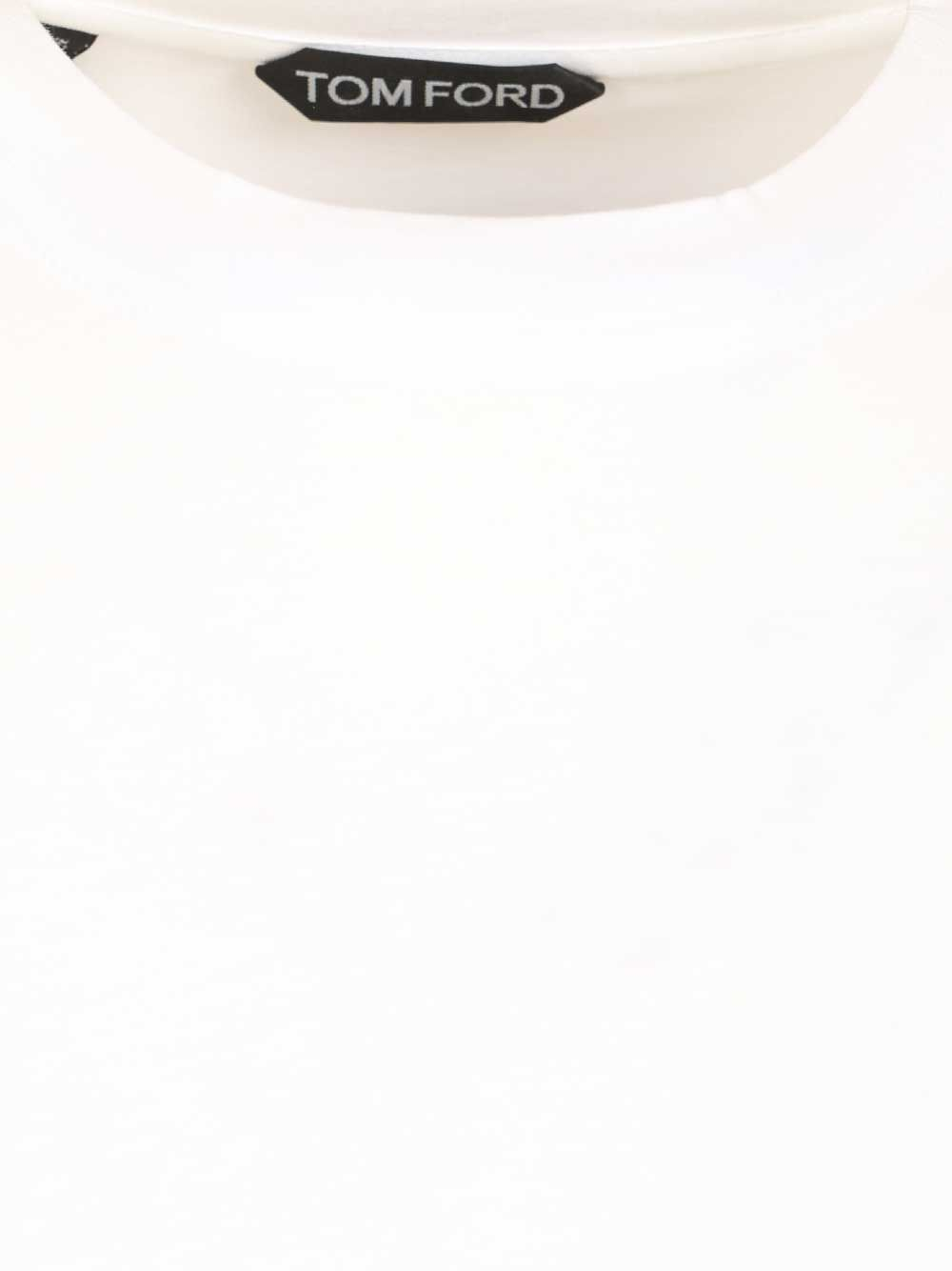 [Tom Ford] T-shirts Short Sleeve CO JCS004-JMT012WAB