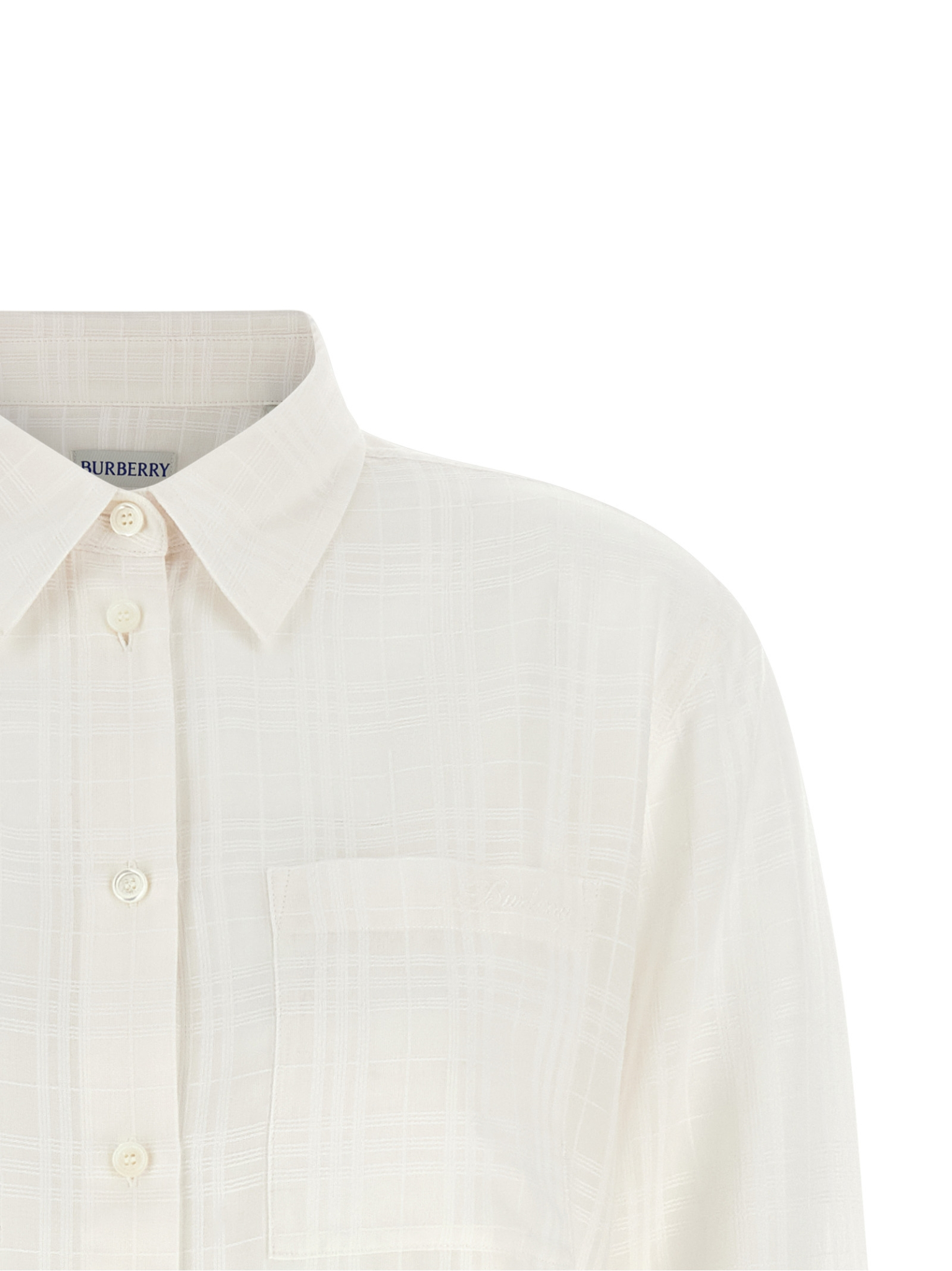 [Burberry] Shirts Long Sleeve FW26 8128113CHALKWHITEIPCHECK