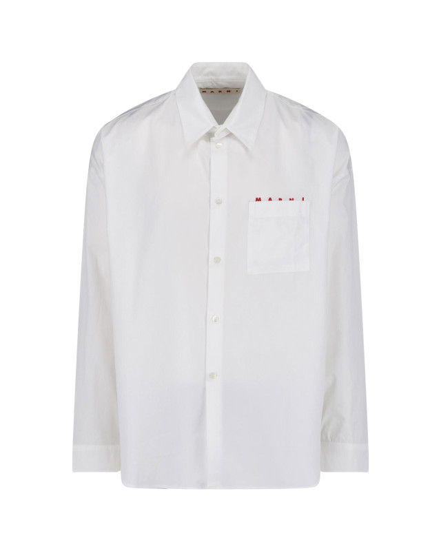 [Marni] Shirts Long Sleeve FW26 CUMU0061P4 USCT88LRW01