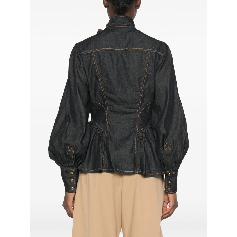 [Zimmermann] Shirts Long Sleeve FW26 9487TF26R  OBLUE