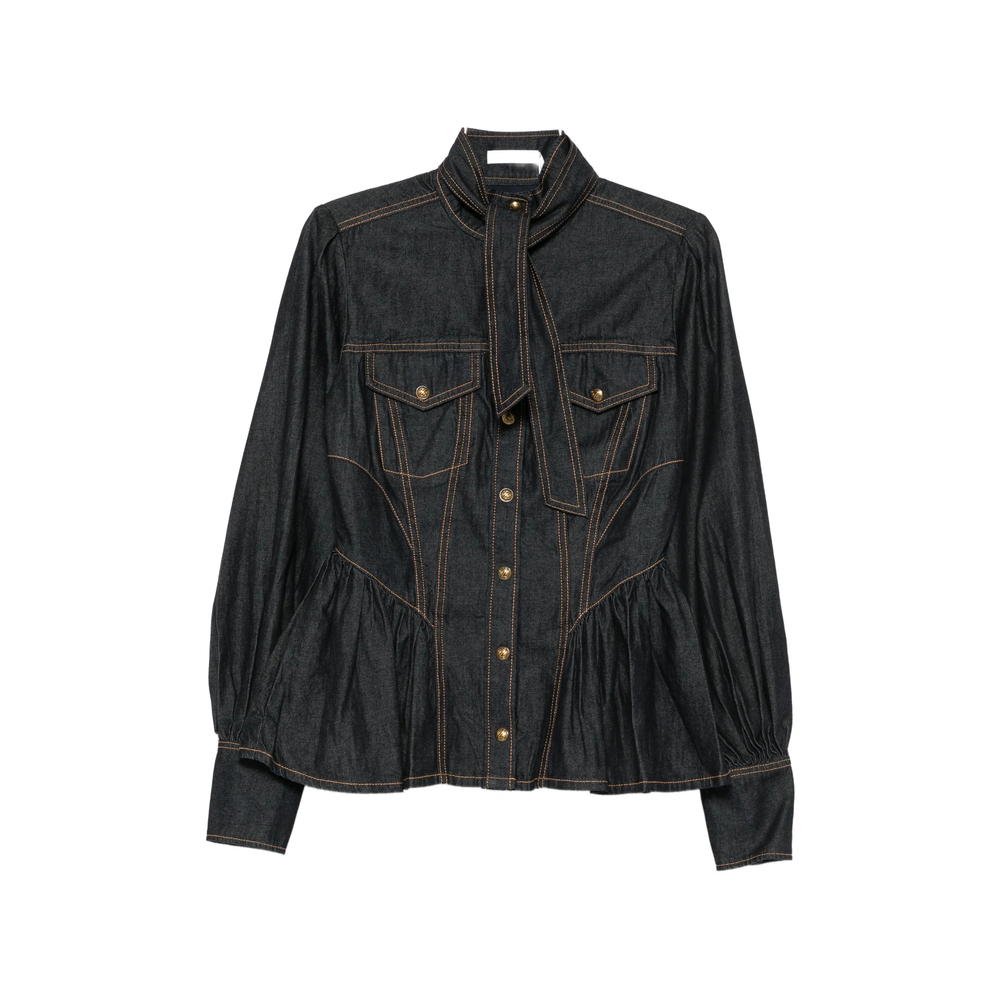 [Zimmermann] Shirts Long Sleeve FW26 9487TF26R  OBLUE