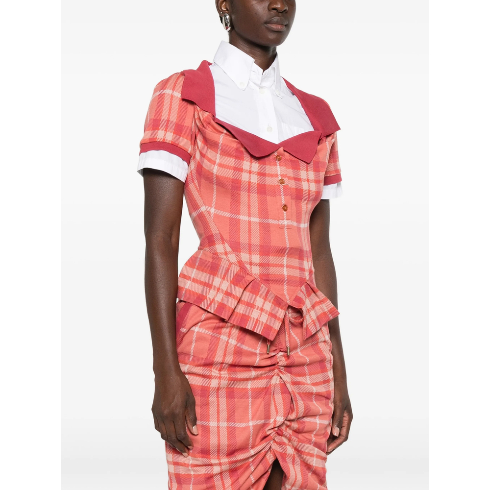 [Vivienne Westwood] Shirts Short Sleeve FW26 1H010006 J00C1 G408