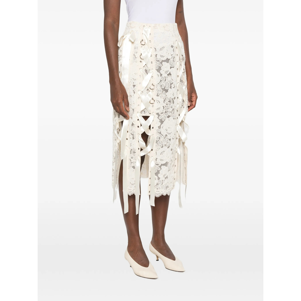 [Simone Rocha] Midi skirt FW26 3220 1298 ECRU