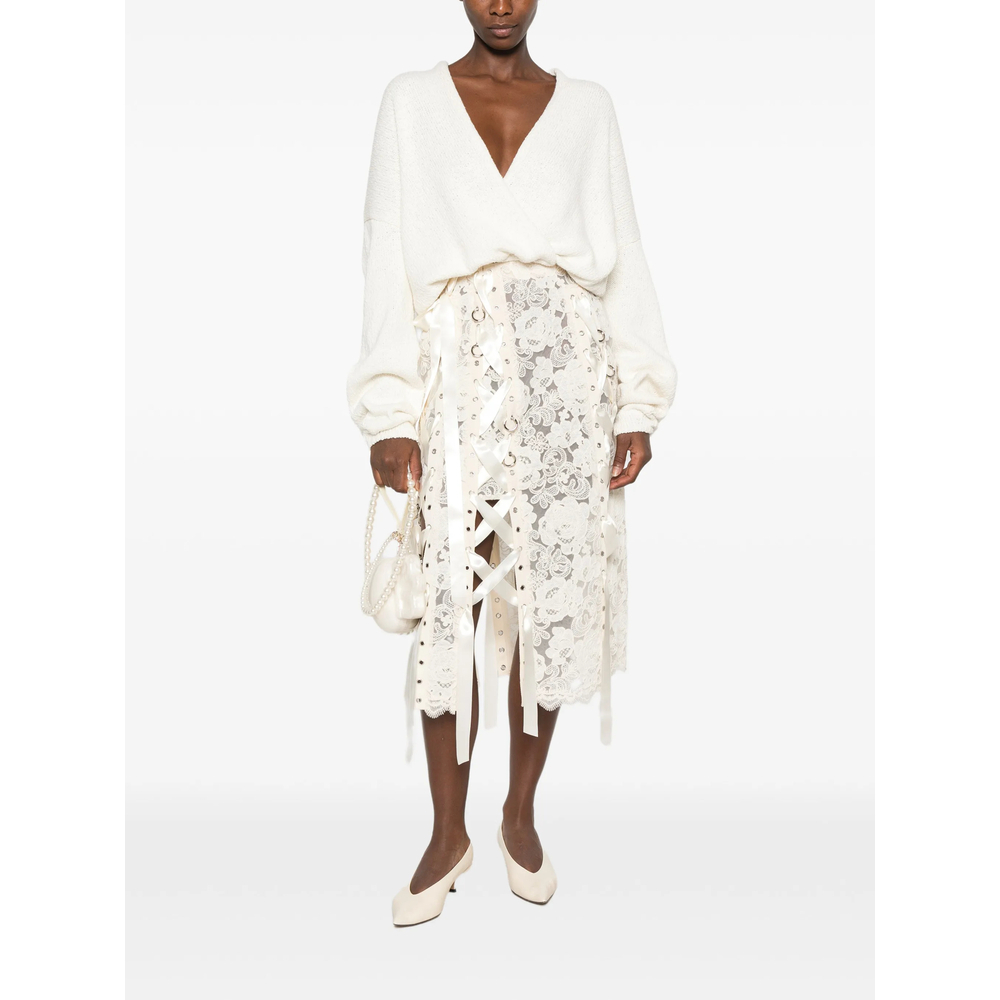 [Simone Rocha] Midi skirt FW26 3220 1298 ECRU