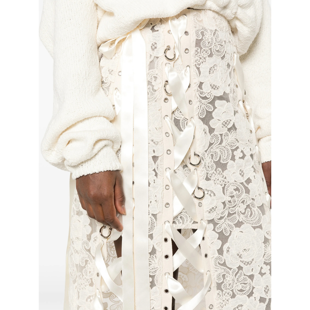 [Simone Rocha] Midi skirt FW26 3220 1298 ECRU