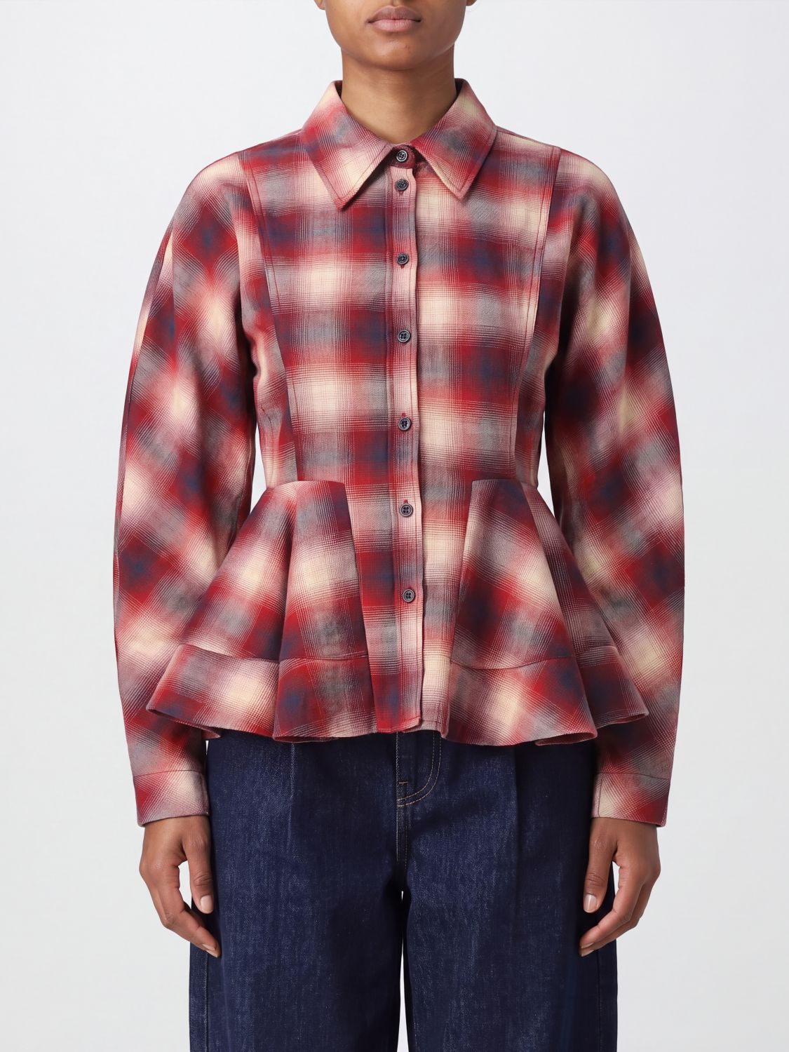 [GANNI] Shirts Long Sleeve FW26 A1040414 266