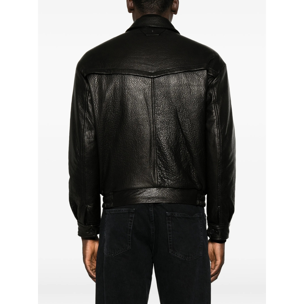 [Santoro] Leather Jacket FW26 51526-U  BLACK
