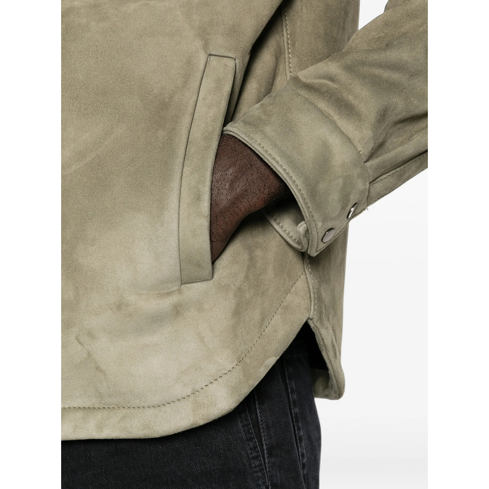 [Santoro] Leather Jacket FW26 51586-U  ARMY