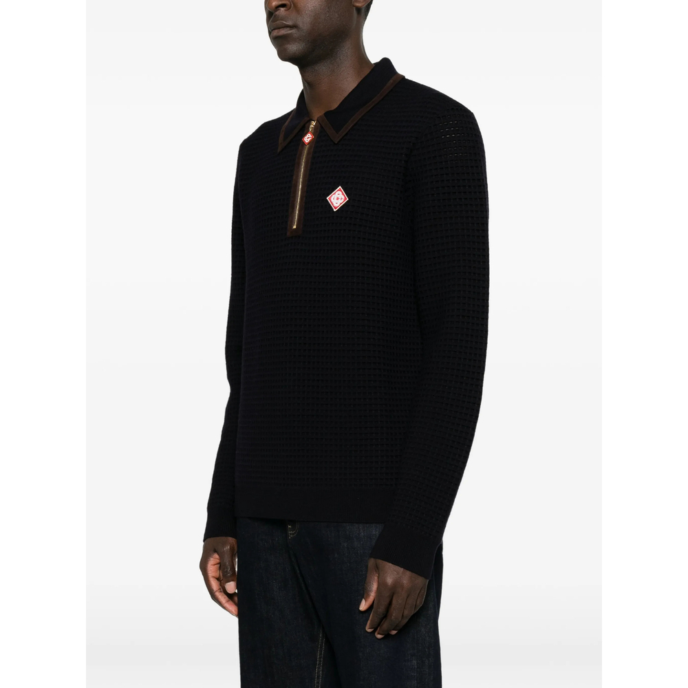 [Casablanca] Shirts Long Sleeve FW26 AW26-KW-1479 01 NAVY