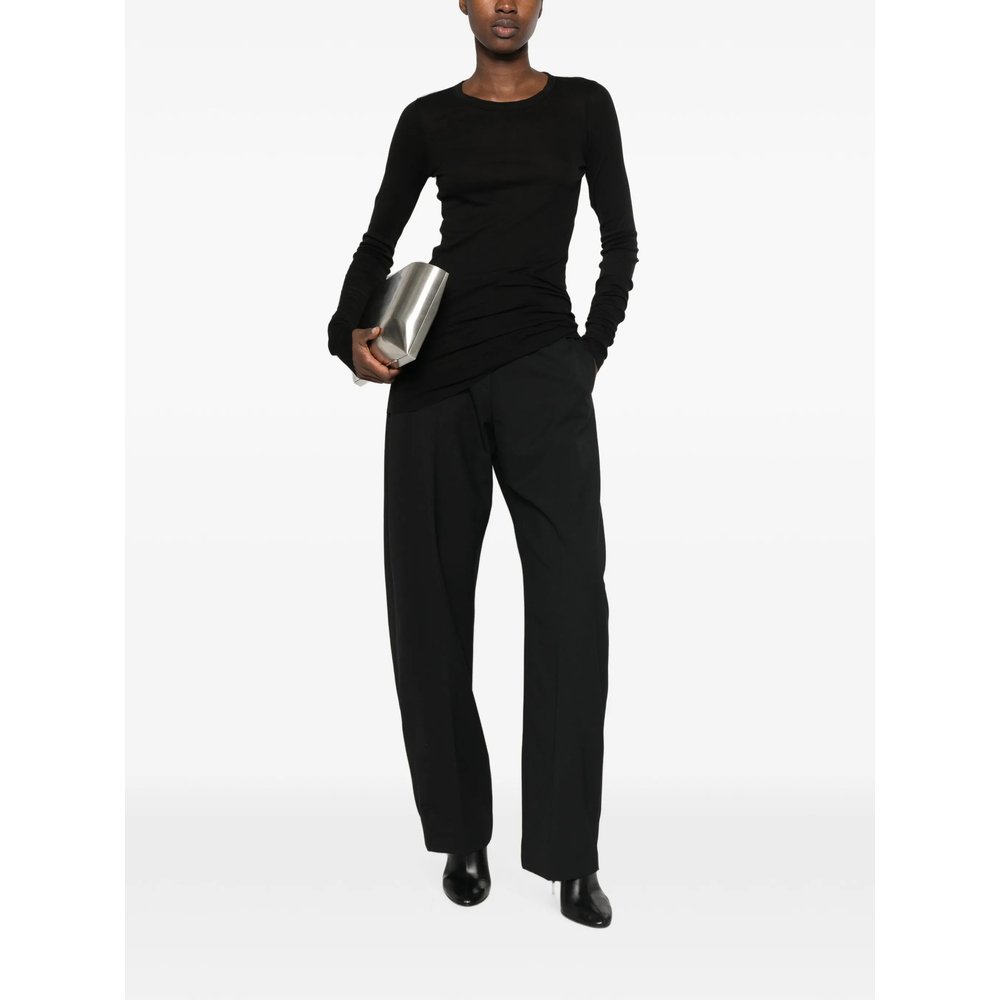 [RICK OWENS DRKSHDW] T-shirts Long Sleeve FW26 DS02F6217 BH 09